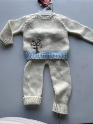 Vintage Sweet Cream Brand 2 Piece Girls Outfit Size 6-9 M - Image 1 of 3