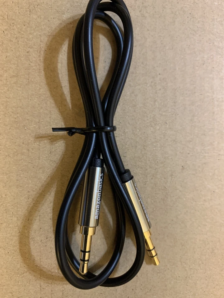 3.5mm Braided Male to Male Stereo Audio AUX Cable Cord for PC iPod CAR iPhone - Image 1 of 1