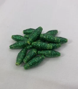 Glittery Green Beads for Jewelry & Crafts, Beading Supplies - Picture 1 of 4