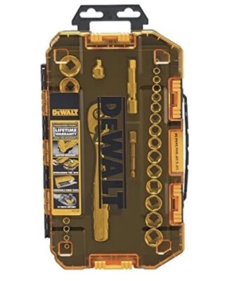 DEWALT DWMT73804 Drive Socket Ratchet Set with Carrying Case - 34 Piece - Image 1 of 2