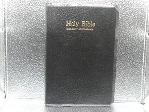 Holy Bible Red Letter Edition KJV Dictionary Concordance Nelson 1984 8"x6"x1" - Picture 1 of 7