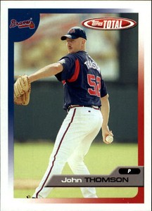 2005 Topps Total Atlanta Braves Baseball Card #353 John Thomson