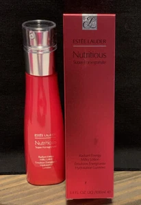 ESTEE LAUDER Nutritious Super-Pomegranate Radiant Energy Milky Lotion 3.4 OZ  - Picture 1 of 3