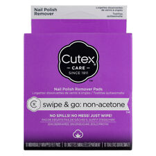 4 Pack Cutex Swipe & Go Non-Acetone Nail Polish Remover Pads, 10 Ct