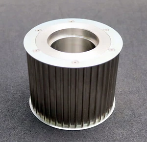 DUERR Edelstahl Zahnriemenscheibe toothed pulley beidseitige Bordscheibe AT10-42 - Picture 1 of 8
