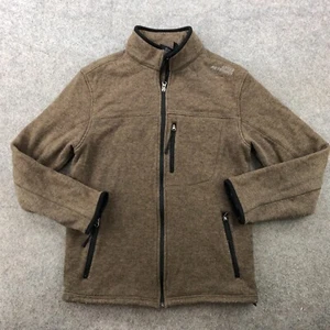 Aigle Jacket Men Medium Brown Actimum Full Zip Wool Blend Outdoor Hiking - Picture 1 of 13