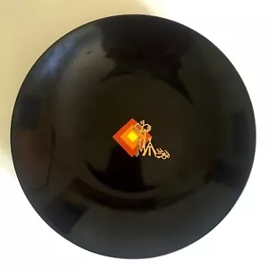 VINTAGE 1960'S MID CENTURY MODERN COUROC INLAID RESIN DECORATIVE SERVING BOWL - Picture 1 of 12