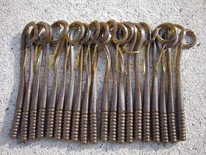 Engulf Baits 7" BUNGEE REFLEX WORMS in Green Pumpkin - Purple/Blk Flake - Picture 1 of 3