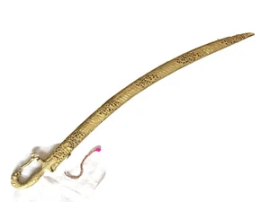 Rajput wedding sword with golden brass  sheath 100  cms - Picture 1 of 11