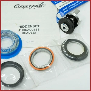 NOS CAMPAGNOLO RECORD CARBON 1+1/8 INCHES VINTAGE HEADSET HIDDENSET AHEADSET OLD - Picture 1 of 4