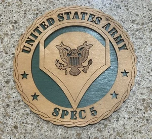 U.S. Army Laser Cut Military Insignia Emblem Logo Plakette Rang - Bild 1 von 5