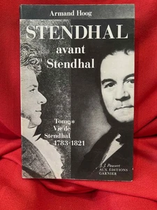 HOOG (Armand) - Stendhal avant Stendhal. Pauvert, 1983,  envoi de l'auteur. - Picture 1 of 8
