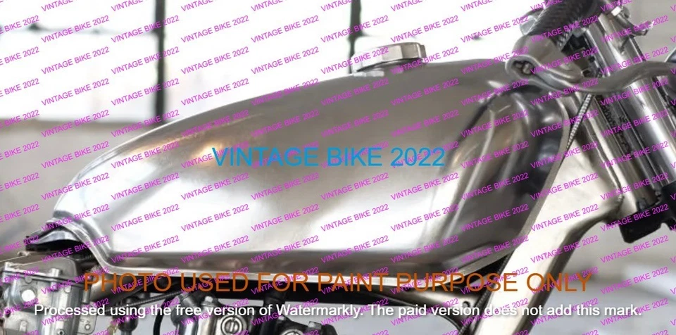 TANQUE GASOLINA HONDA XL 250 ACERO CROMADO 1972-77 + TAPA GRIFO/APTO PARA Foto 1 de 4