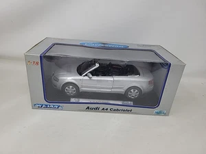 Welly 1/18 Audi A4 Cabriolet Convertible Diecast Silver NISB - Picture 1 of 6