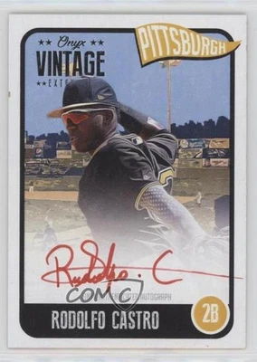 2020 Onyx Vintage Extended Red Ink Auto /25 Rodolfo Castro #EARC Auto - Image 1 of 2