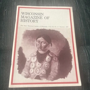 1975 Summer Wisconsin Magazine of History Vol 58 #4 Menominee Indian Cover - Bild 1 von 24