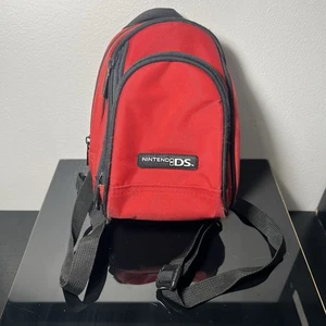 Nintendo DS Mini Backpack Carying Case Nylon Red - Picture 1 of 2