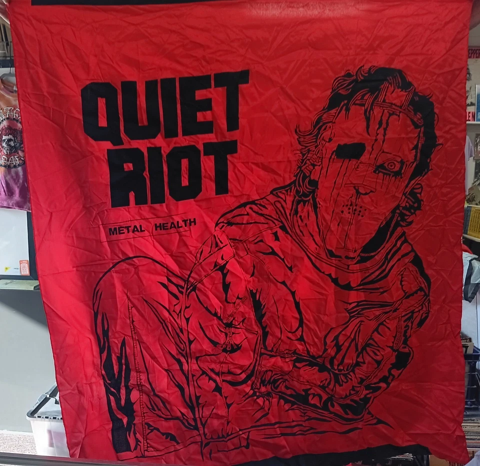 Quiet Riot Metal Health Vintage Tapestry, '80s - Wall Hanging, Metal, Rock, Flag - Image 1 of 1