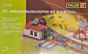 FALLER 222108 N Set Nebenbahnlokschuppen mit Blockstelle Bausatz 1:160 - Picture 1 of 2