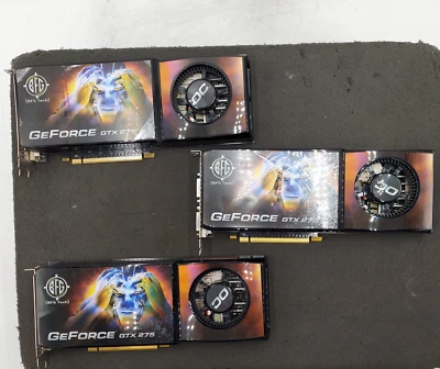 ЛОТ ИЗ 3 NVIDIA GeForce GTX 275 GDDR3 видеокарта - Изображение 1 из 4