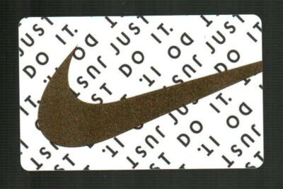 Tarjeta de regalo Nike Just Do It, Gold Swoosh (2020) (0 $) Foto 1 de 2