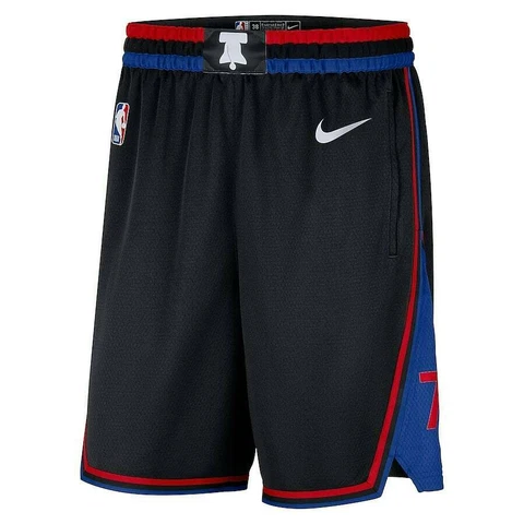 New Philadelphia 76ers Nike City Edition Swingman Performance Shorts Men's Large Cover