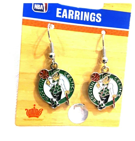 NBA Boston Celtics dangled logo earrings Cover