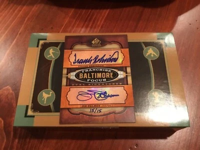 2012 UD Signature Baltimore Franchise Focus Auto’s  Frank Robinson & Jim Palmer - Image 1 of 4