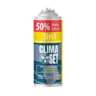 ClimaSet 3in1(R1234yf Kältemittel Ersatzgas, Öl, Dichtmittel) zum Befüllen - Bild 1 von 2