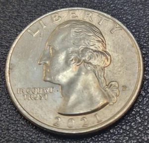 2021 P Washington Crossing Quarter Error LG.Die Break Full Crown - Picture 1 of 3