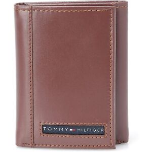 Tommy Hilfiger Men's Trifold Wallet-Sleek & Slim Includes ID Window & CC Holder