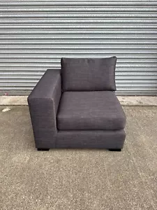 Made.com Mortimer Corner Sofa Seat in Dark Grey. 001 - Picture 1 of 6