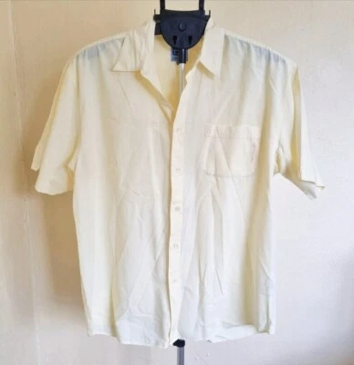 Billabong Mens Yellow Check Short Sleeve Button Up Shirt Size XL Plaid AS NEW  - image 1 of 4