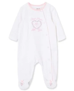 Baby Girl Newborn Thank Heaven Footie Pink 3 Months - Picture 1 of 3