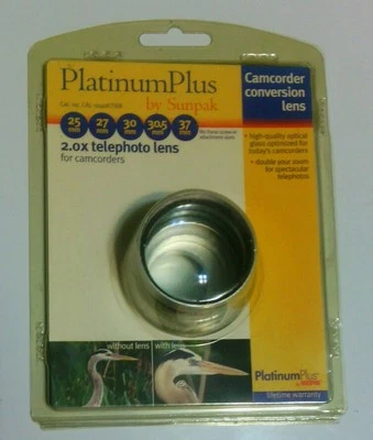 Platinum Plus 37mm 2.0x Telephoto Conversion Lens by Sunpak - Image 1 of 4