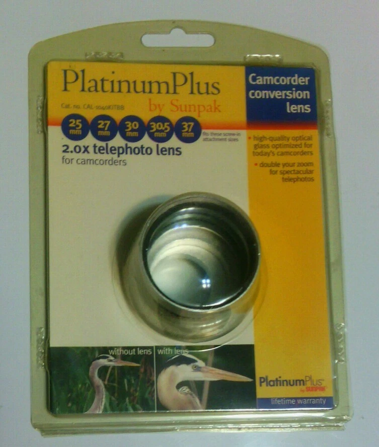 Platinum Plus 37mm 2.0x Telephoto Conversion Lens by Sunpak - Image 1 of 4