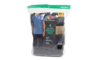 Fruit Of The Loom Men's Pocket T-shirts Tees 4-pack Assorted Colors Size M - Picture 1 of 4