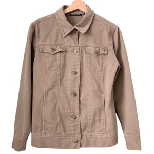 Vintage Bill Blass Denim Jean Jacket In Olive Green Size Medium - Picture 1 of 6