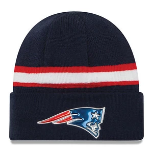 NEW ERA New England Patriots Beanie Navy Color Rush Cuffed On Field Knit Hat - Picture 1 of 2