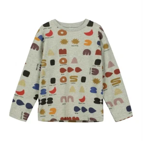 Beau Loves Long Sleeve Kids T-shirt 100% Organic Cotton Unisex Size 6-7 - Picture 1 of 1