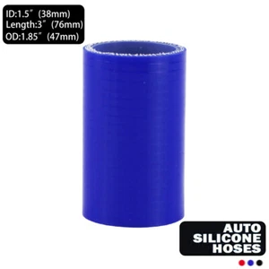 130 PSI Pressure Temp 260C Universal 3-Ply Straight 1.5''/38mm ID Silicone Hose - Picture 1 of 15