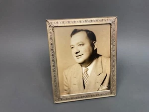 Vintage Ornate Silver Plate Metal Photo Frame 8X10 Mid Century Easel & Hanging - Picture 1 of 9