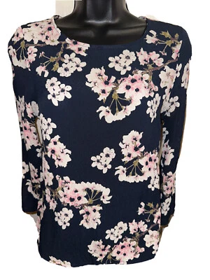 Blusa Top Vero Moda Floral Talla X-Pequeña Para Mujer Manga Larga Transparente Foto 1 de 4