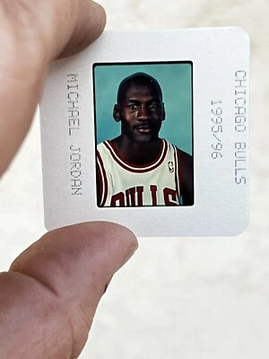 Colección de diapositivas de película original de Michael Jordan Chicago Bulls muy raras 1995/1996 Foto 1 de 3