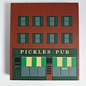 Pickles Pub 1992 Gato's Maullido Ventana de Madera Casa Estante Asistente Pared Decoración Arte Bar - Imagen 1 de 12