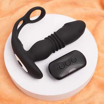 Dildo Vibrator Prostata Massagegerät mit Stoßfunktion Sexspielzeug für Männer DE - Bild 1 von 4