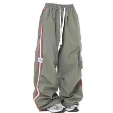 HABO Oversized Vintage Jogger Cargo Damen Jogginghose Baggy Parachute Y2K Grün