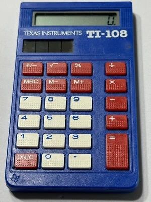 Texas Instruments TI-108 TI 108 Elementary School Calculator (WORKS!!!) - Image 1 of 4