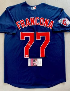 CLEVELAND GUARDIANS TERRY FRANCONA AUTOGRAPH #77 REPLICA NIKE JERSEY JSA AX31430 - Picture 1 of 6