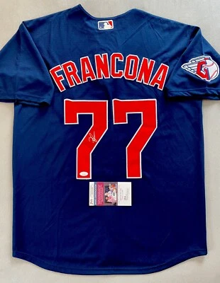 CLEVELAND GUARDIANS TERRY FRANCONA AUTOGRAPH #77 REPLICA NIKE JERSEY JSA AX31430 - Image 1 of 4